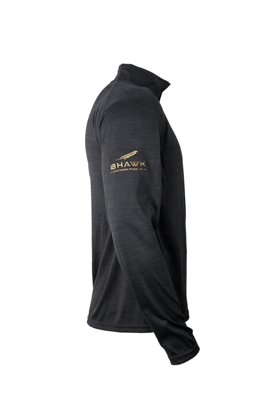 Sergeant’s Valor Bourbon Whiskey Men’s 1/4 Zip | Heathered Charcoal