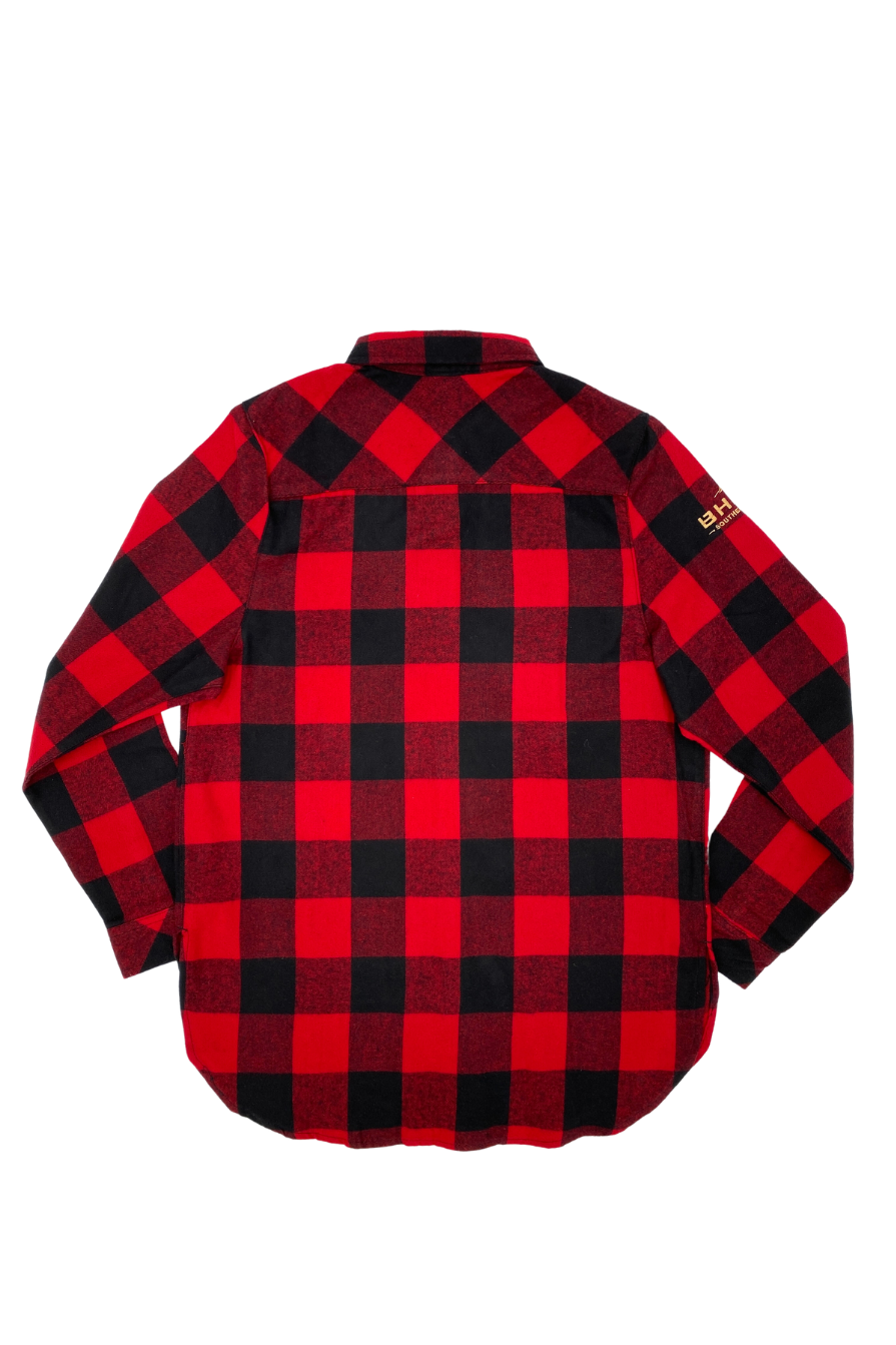 Sergeant's Valor Bourbon Whiskey Women's Flannel | Buffalo Plaid