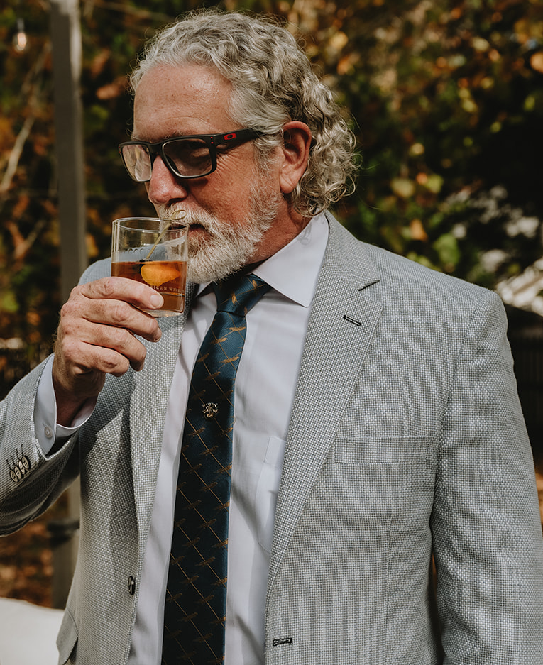 BHAWK Feather Silk Tie