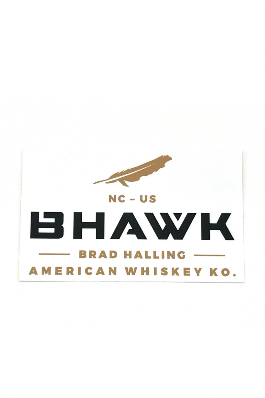BHAWK Vinyl Sticker | White