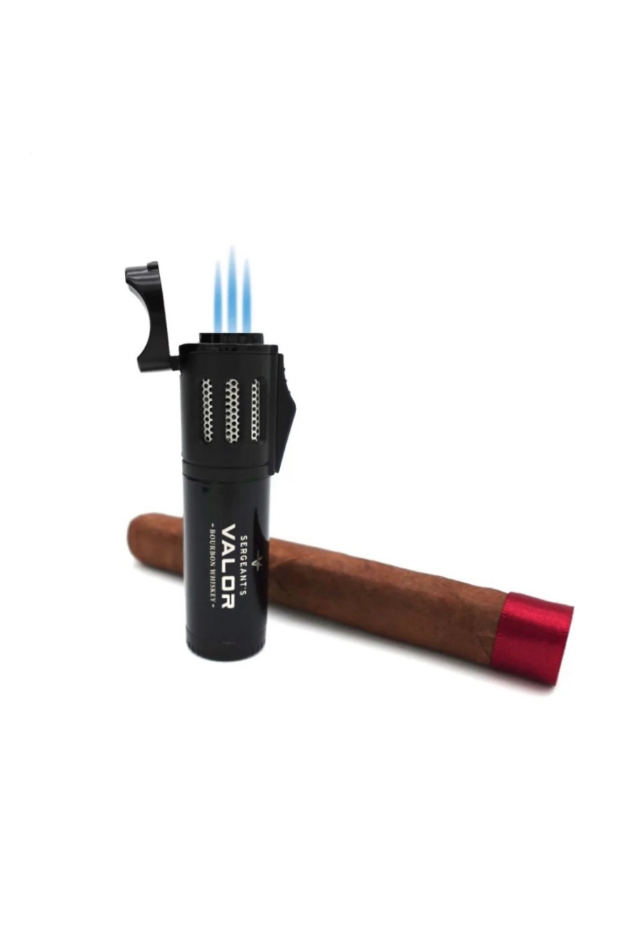 Sergeant's Valor Bourbon Whiskey Lighter | Black