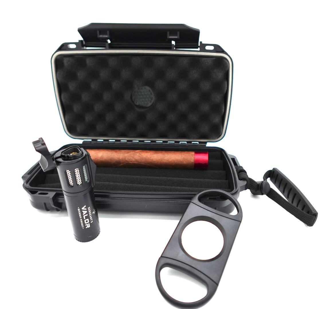 Sergeant's Valor Bourbon Whiskey Lighter | Black