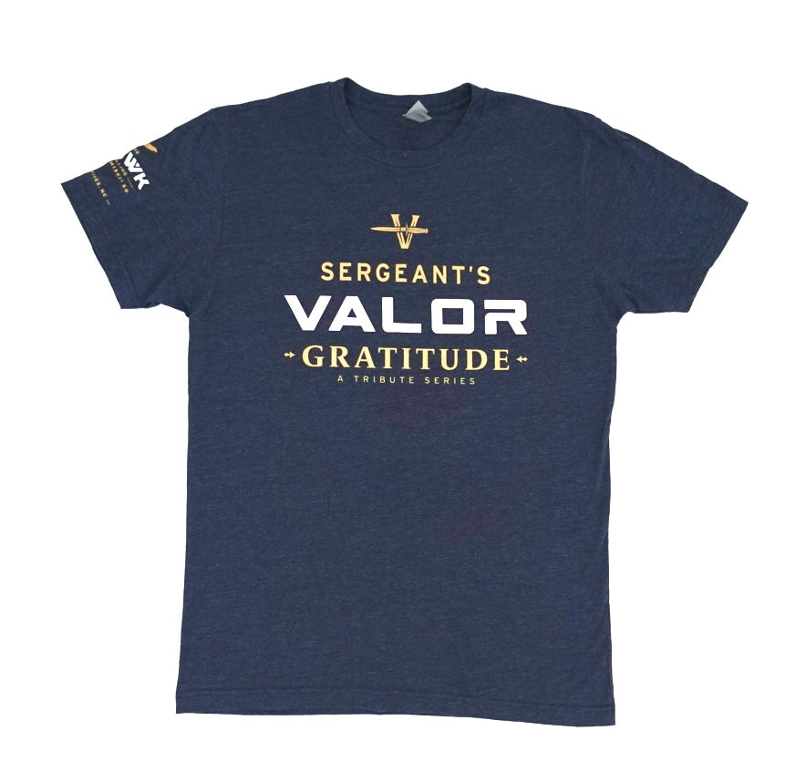 Sergeant's Valor Gratitude Unisex T-Shirt | Midnight Navy