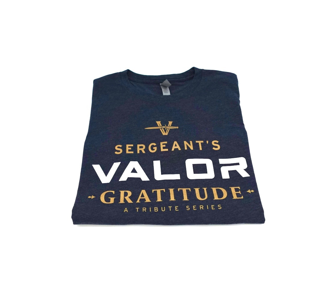 Sergeant's Valor Gratitude Unisex T-Shirt | Midnight Navy