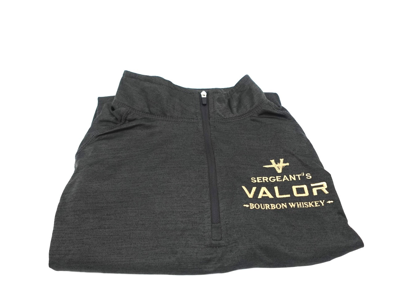 Sergeant's Valor Bourbon Whiskey Women’s 1/4 Zip | Heathered Charcoal