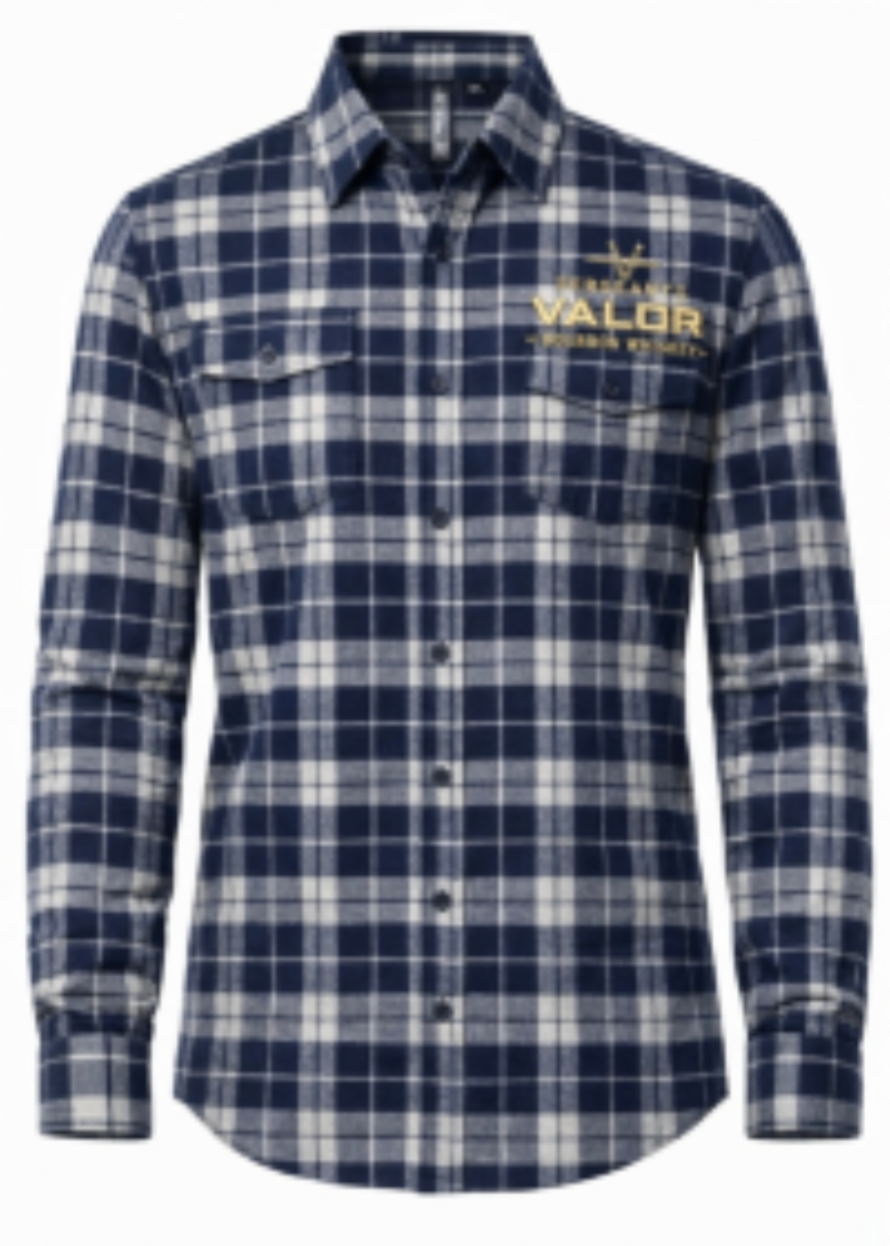Sergeants Valor Flannel | Navy/Grey