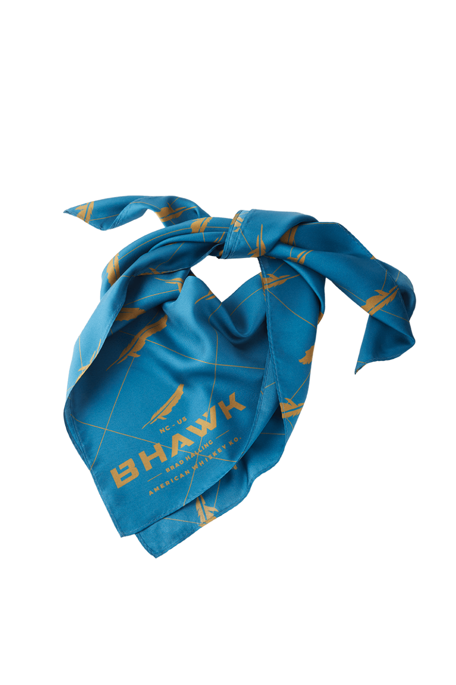 BHAWK Feather Silk Scarf