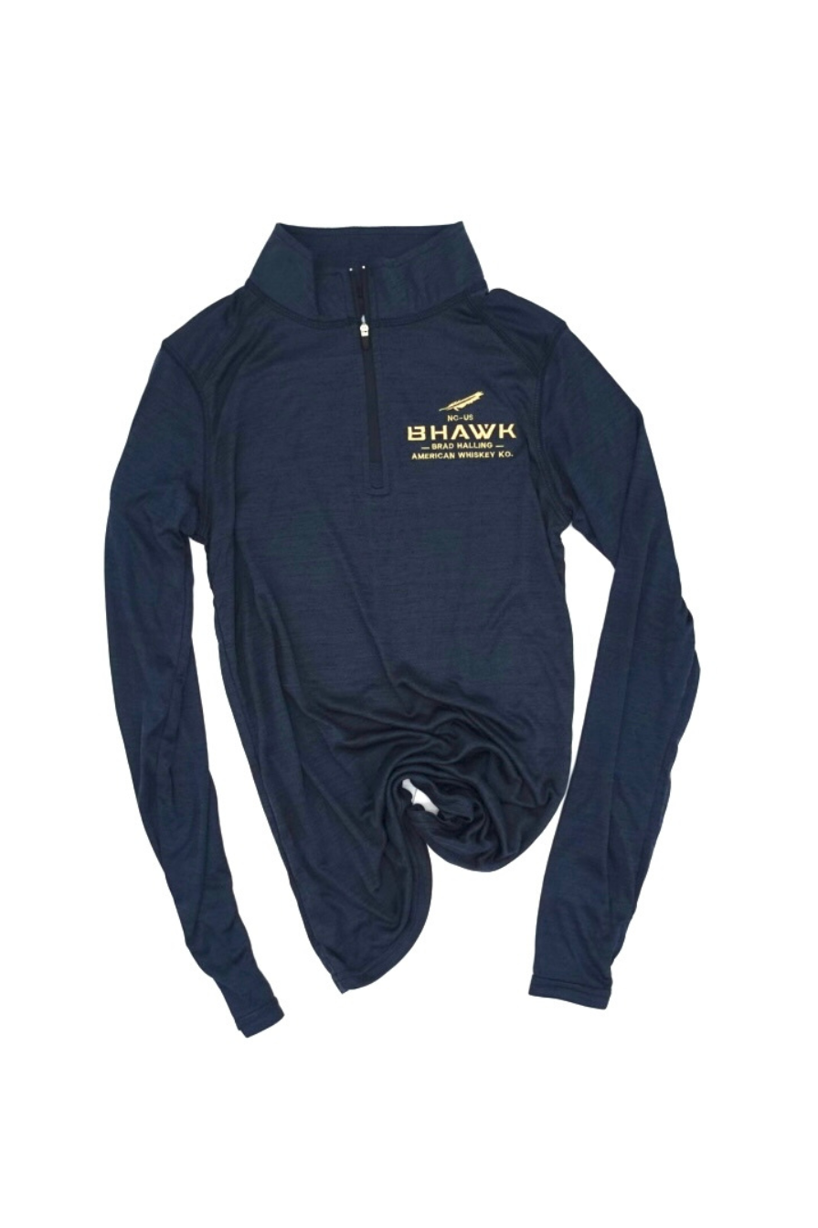 BHAWK Women’s 1/4 Zip | Heathered Navy