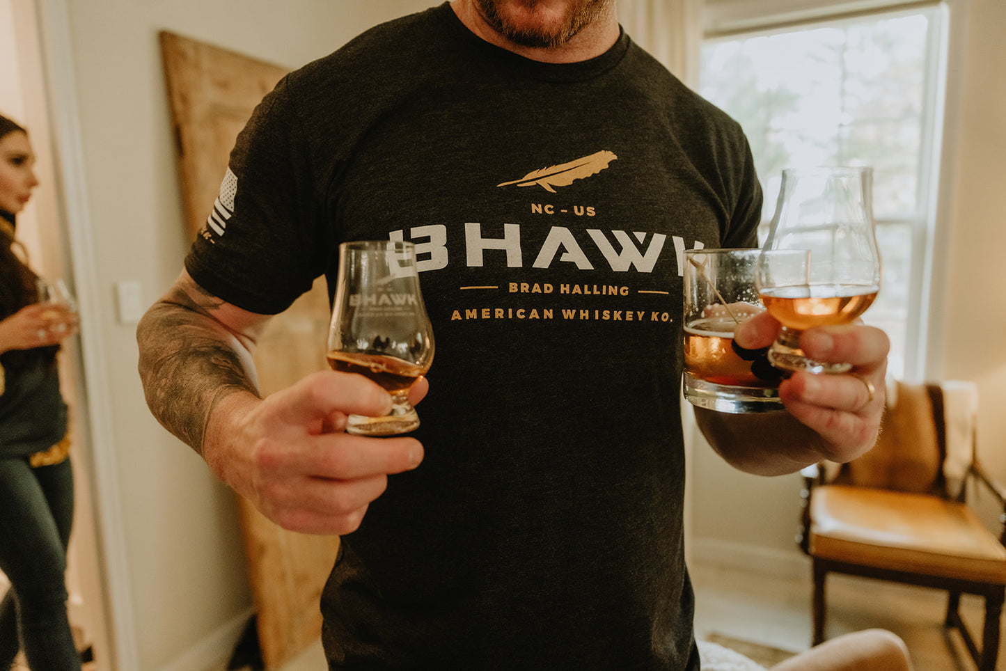 BHAWK Unisex T-Shirt | Vintage Black
