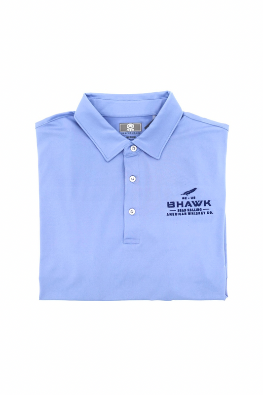 BHAWK Men's Golf Polo | Bay Blue
