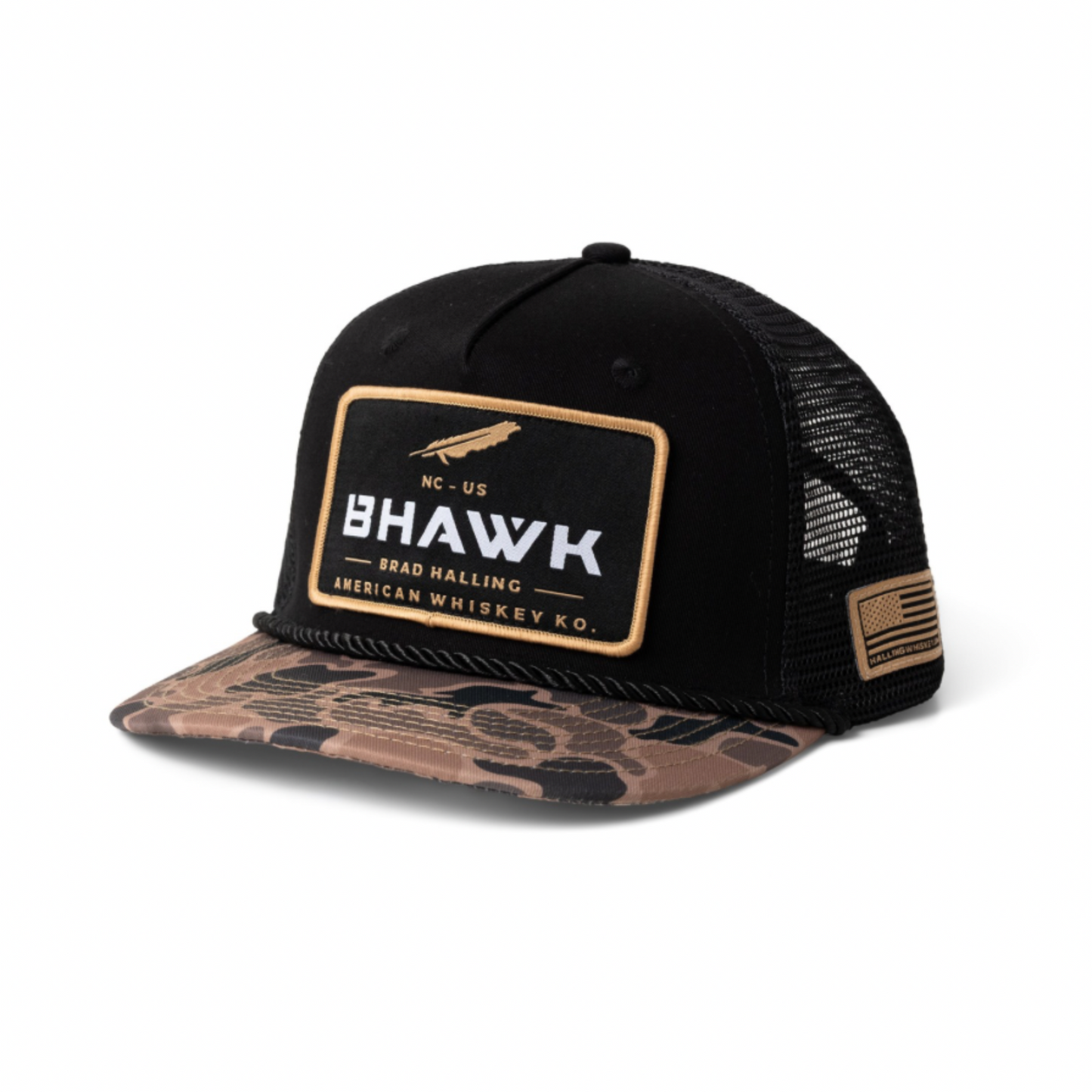 BHAWK Trucker Hat | Duck Camo/Black