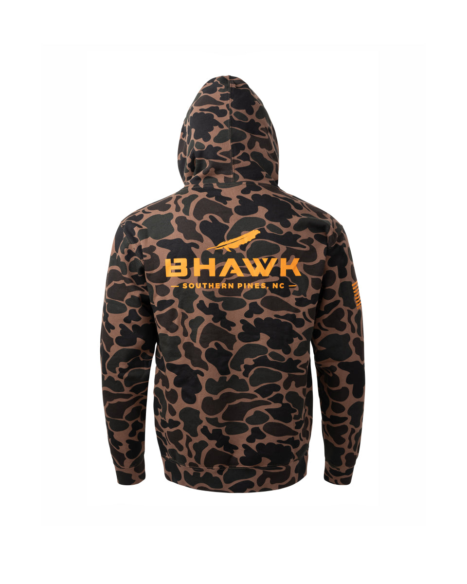 BHAWK Unisex Sueded Hoodie | Duck Camo