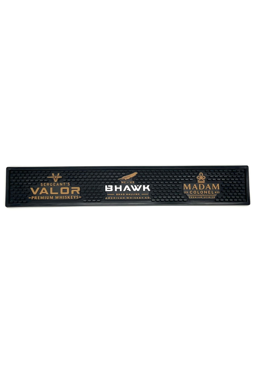 BHAWK Logo Bar Mat - Sergeant’s Valor & Madam Colonel | Black