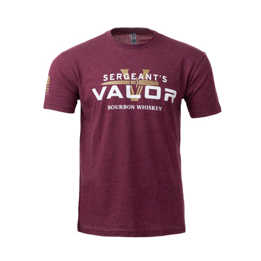 Sergeant's Valor Unisex T-shirt| Burgundy