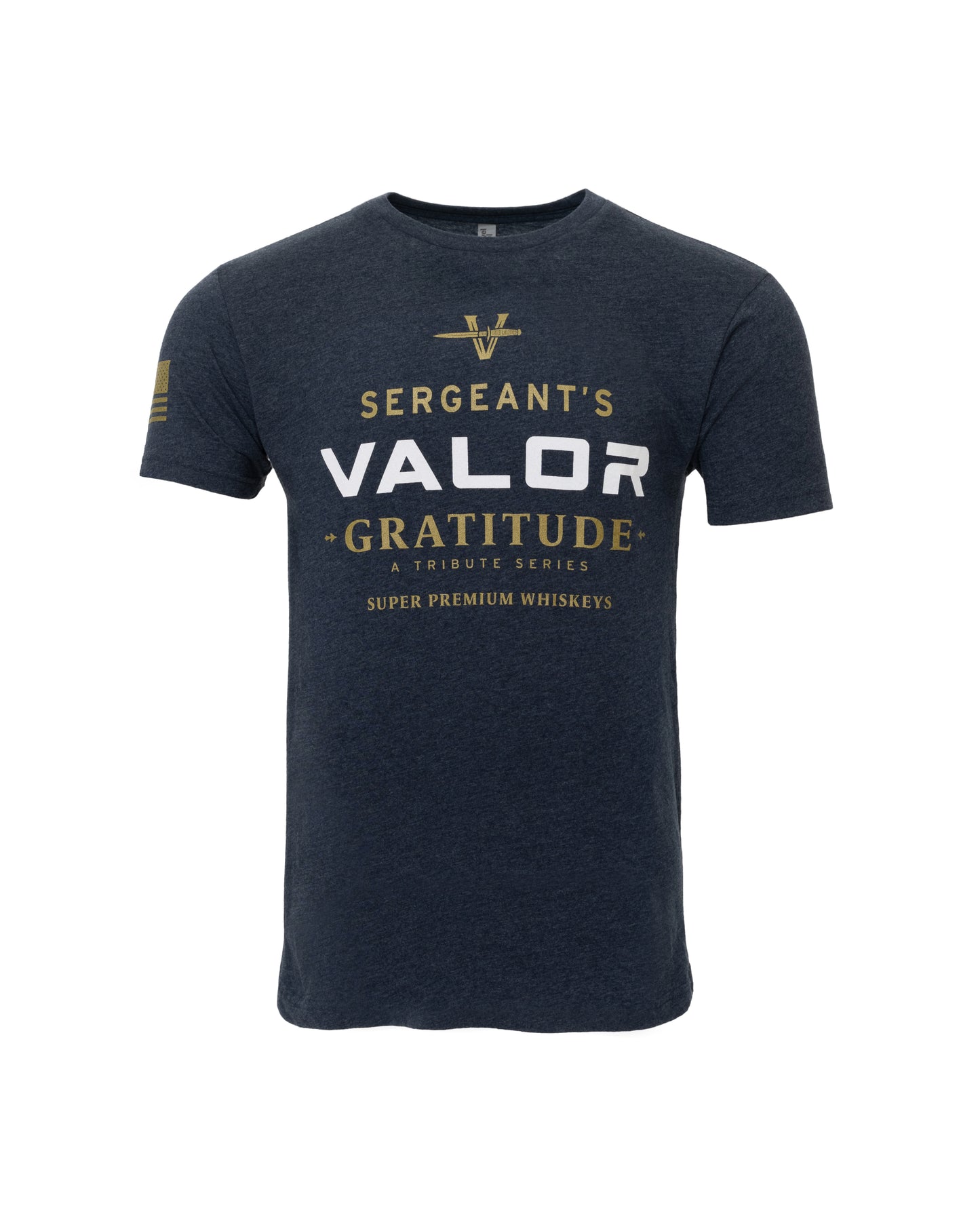 Sergeant's Valor Gratitude Unisex T-Shirt | Midnight Navy