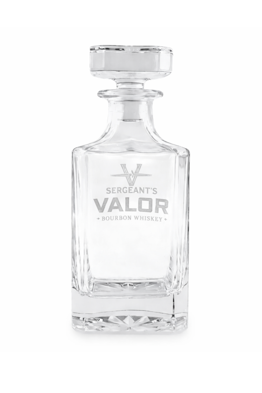 Sergeant’s Valor 26oz Whiskey Decanter