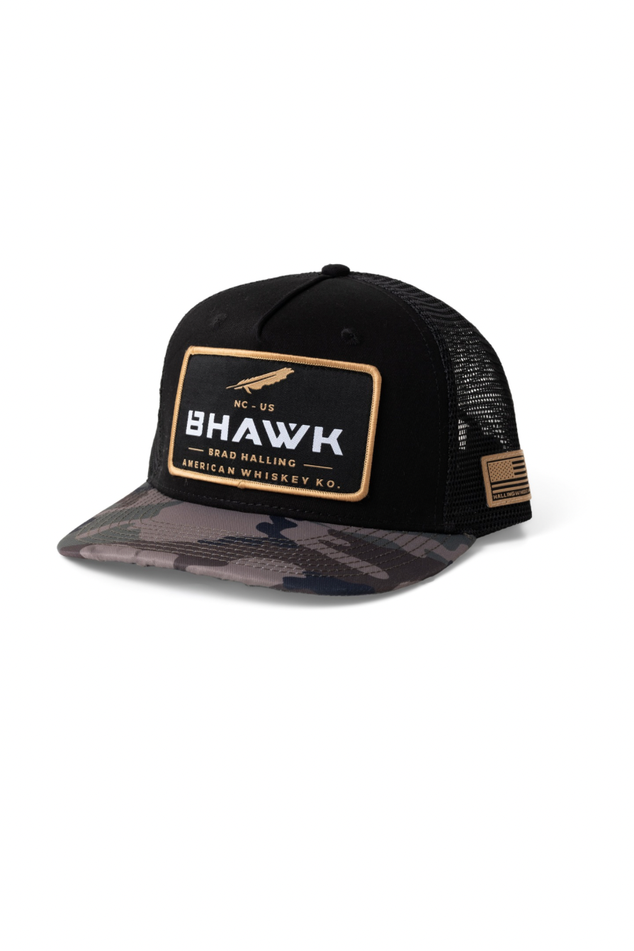 BHAWK CAMO Trucker Hat