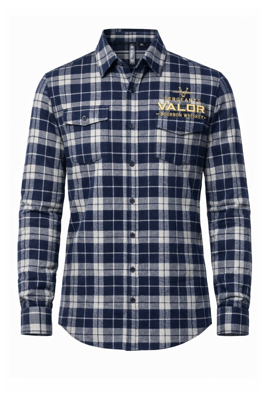 Sergeants Valor Flannel | Navy/Grey