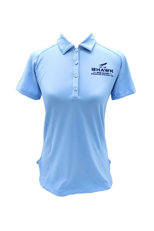 BHAWK Women’s Golf Polo | Sky Blue
